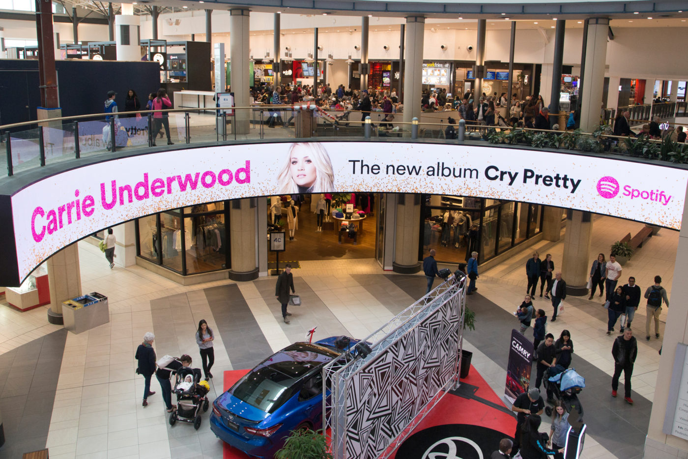 Spotify - Carrie Underwood - Malls - CF Chinook Centre - Digital Rotunda (Calgary, Alberta)