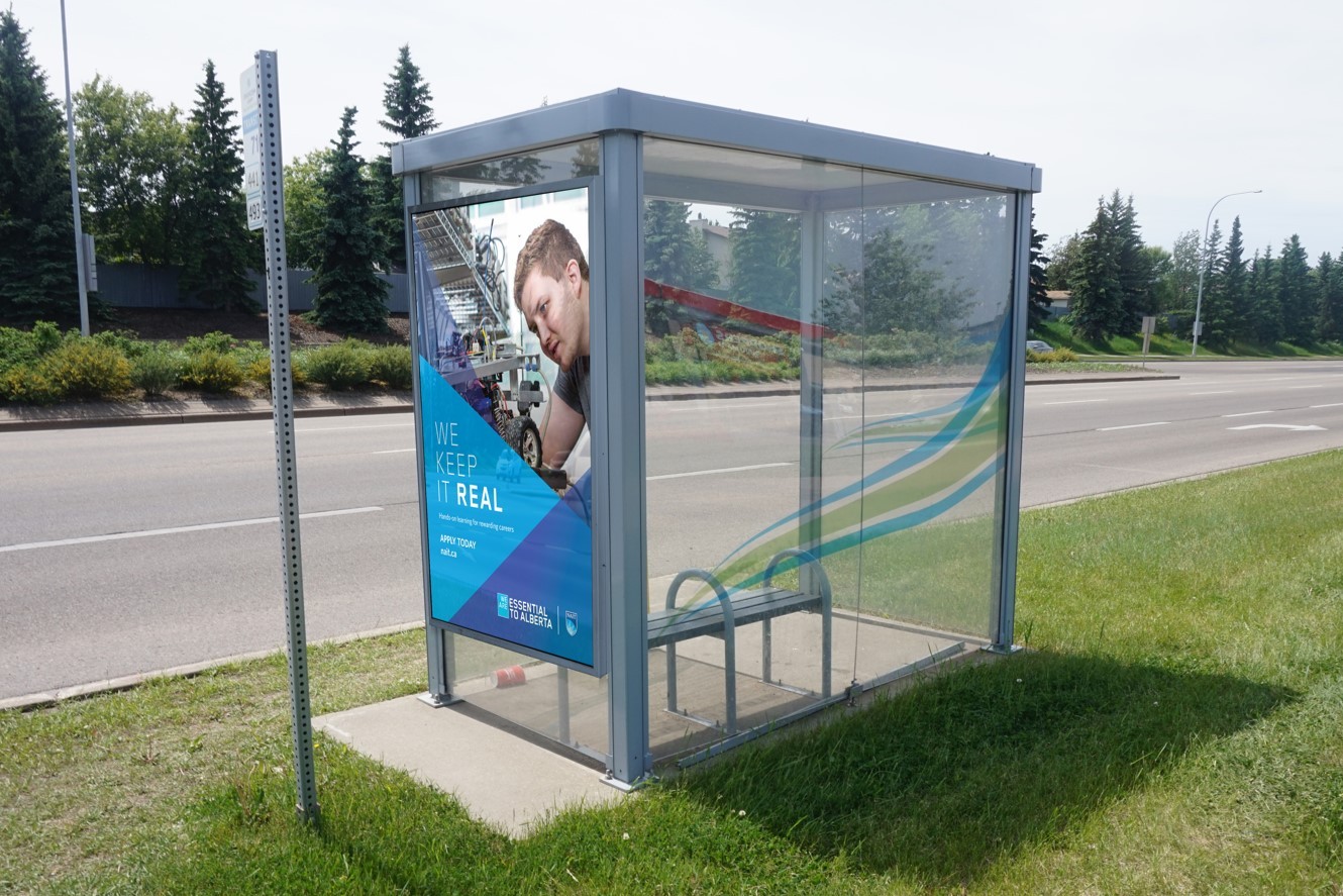 Sherwood Park - We Keep It Real - Street Furniture - Bus Shelter (Edmonton, Alberta)